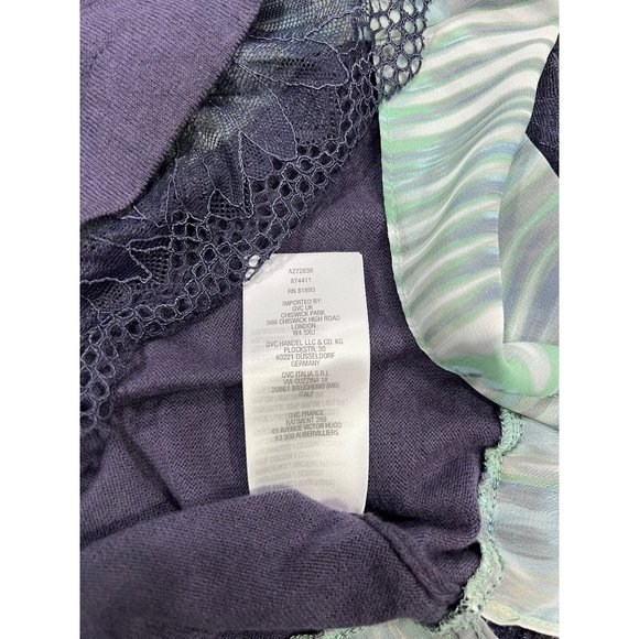 LOGO Lori Goldstein Layered Look Cotton Cashmere Top Size XSP - Picture 7 of 7